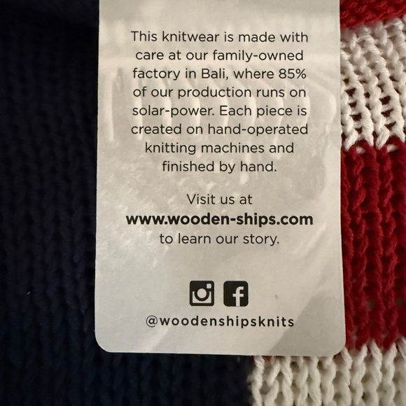 Wooden Ships FLAG ROLLNECK COTTON size X/L Cotton - Picture 7 of 9